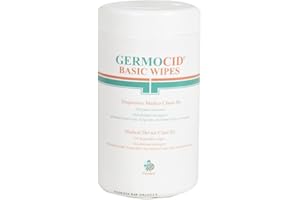 O2 MED Germocid basic wipes salviettine disinfettanti per dispositivi medici non invasivi alcool 60% - Tubetto da 220 pezzi