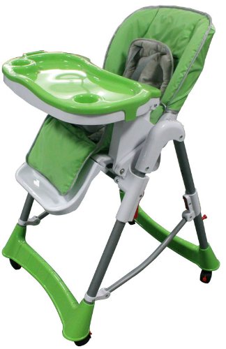 MCC Green Multifunctional Foldable Baby High Chair Highchair with Free Bib