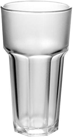 Elite Remedy Frosted Polycarbonate Hiball Tumblers 12oz / 340ml - Set of 36 - Plastic Glassware