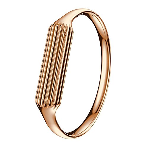 KOBWA Armband für Fitbit Flex 2 Art- und Weisezusatz Armband für Fitbit Flex 2 Rose Golden - 2
