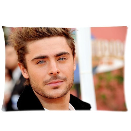 Generic zac efron Custom Zippered Pillow Cases 20x26 (Twin Sides)