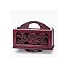 Produktbild GLJSN Kreative Europäische Holz Handwerk Retro Dekoration Couchtisch Aufbewahrungsbox Rotary Fernbedienung Aufbewahrungsbox multifunktions Desktop Finishing Box (Color : Wine red)