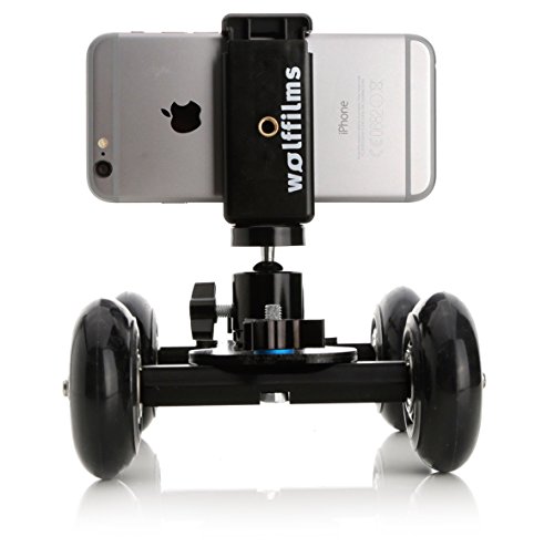 Arktis Wolffilms iPhone 8 & iPhone 8 Plus X 7 & 7 Plus & iPhone 6s 6 & Plus 5s 5 4 4s SE CAMROVER DSLR Dolly Slider Mini Kamerawagen