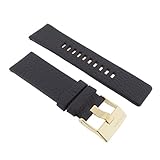 Diesel Uhrband Wechselarmband LB-DZ4344 Original Ersatzband DZ 4344 Uhrenarmband Leder 26 mm Schwarz