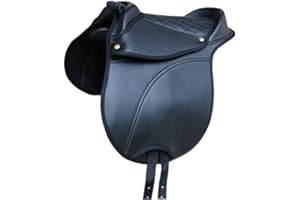 AMKA Pony Shetty Sillín Amesbichler – con asa regulable Sillín Cojín también para madera caballo también para madera Caballos Adecuado | Equestrian horse Cub Saddle, S/S