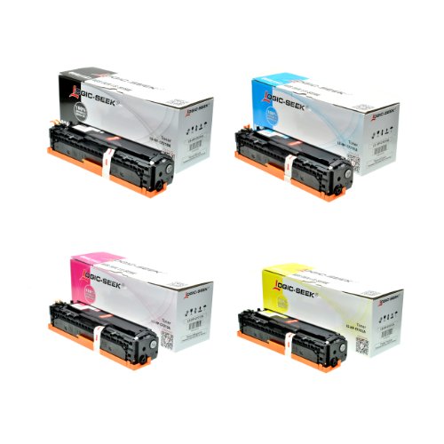 4 Logic-Seek Toner kompatibel zu HP CF210X CF211A CF212A CF213A – 131A/X – Schwarz 2400 Seiten, Color je 1800 Seiten - 9