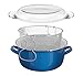 Produktbild Premier Housewares 0102116 Premier Haushaltswaren Friteuse Mit Pyrex-Deckel, 6 x 33 x 27 cm, 5 l, Schwarz Kipppfanne blau, Glas, Metall, 5 liters