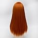 55cm Long Vogue 15 Colors Straight Style Women Anime Synthetic Cosplay Hair Wig+Wig Cap