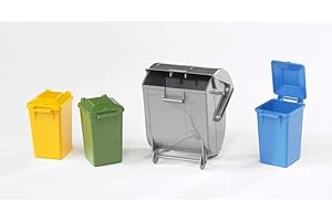 Bruder Four Garbage Rubbish Bin Set 1:16