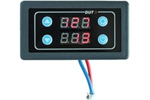 AILOVA Time Relay Module, AC 85-265V Timer Cycle Control Digital Dual Display Delay Timer Switch Adjustable Module