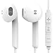 Produktbild In Ear Kopfhörer Bass, CEYRO iPhone Kopfhörer mit Lautstärkenregler und Mikrofon für Apple iOS Handys in weiss