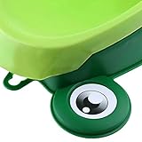 Frosch Kinder Töpfchen WC-Training Cartoon-WC für Kleinkinder Jungen Pee Trainer mit Windmühle Target Wurfspiel grün - 8