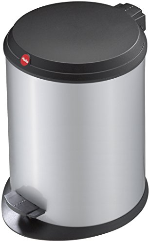 Hailo 0513-319, T1 M, Tret-Abfallsammler, 13 Liter, stahlblech silber