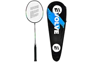 PALIO EVOLVE Evolve 3-84 Badminton Racket with High Tension String | 3U Ultra-Light 40T High Modulus Graphite | Professional lightweight Racket with Case for Men, Women (Set of 1)