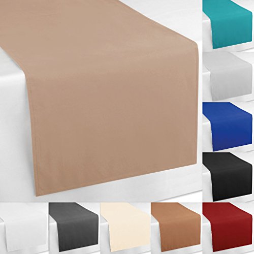 Tischläufer Tischdeko Tischband Tischuntersetzer Läufer Tischmatte Tischtuch Maße 140×40 cm, Farbe: türkis – petrol - 7