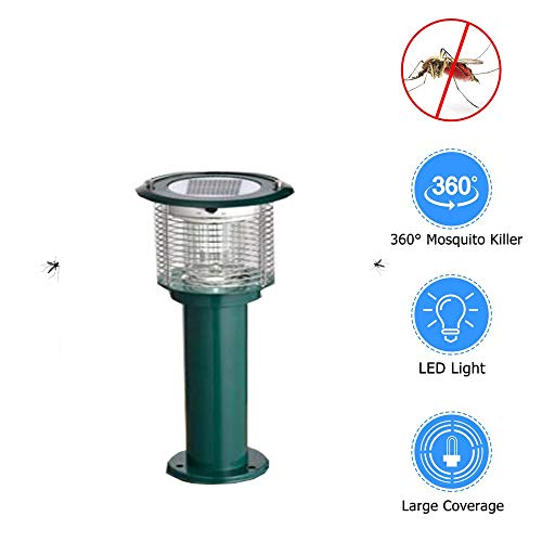 Preisvergleich Produktbild Mosquito Killer Wireless Solar Rasen Schädlingsbekämpfung, Elektronische Insektenvernichter Camping Angeln Oder Bergsteigen UV-Licht, 2 Modi (Farbe : Grün)