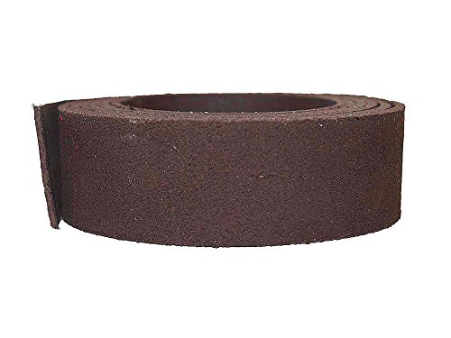 Lederriemen Rindsleder 'Velours', weiches Velourleder, Wildleder Riemen, Farbe:dunkelbraun, Breite:2cm breit