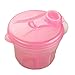 Healthy Clubs Portable PP Baby Milk Powder Formula Dispenser Container Storage Feeding Box Case (Pink)