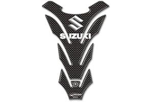labelbike - PARASERBATOIO ADESIVI In RESINA 3D CARBONIO PROTEZIONE SERBATOIO per MOTO SUZUKI
