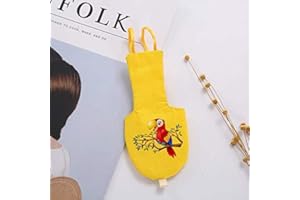 KUSO Pannolini riutilizzabili lavabili per pappagalli, vestiti da kimono per uccelli, pappagallini, parrocchetti, calacatua, cacatua africano (XL, giallo)