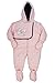 BABIES ALL IN ONE BOYS GIRLS SNOWSUIT WINTER OUTDOOR COAT ONESIE BABY 9 TO 23 MONTHS (18-23 MONTHS, PINK)