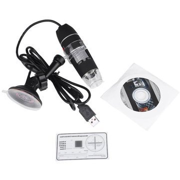 Microware 1000X USB Digital Microscope Magnifier Camera with OTG Function Microscopic Endoscope 8-LED Light 1000X Magnification with Stand