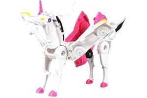 Ysoom Unicorn Roboter, Transformation Auto Roboter Spielzeug Geschenk Kinder, Kollision Deformation Kombinierter Roboter Action Figure Roboter