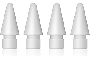 TITACUTE Compatible avec Apple Pencil Pointe Pack de 4, Haute sensibilité iPencil Pointe Conseils de Remplacement Stylus Fourrure Apple Pen Nib Compatible avec iPad Pro Apple Pencil 2 / Apple Pencil