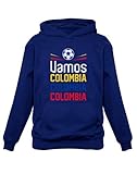 Super rápido envío! Green Turtle T-Shirts Sudadera con Capucha para niños - Apoyemos a la Selección Colombia en el Mundial! 3/4A Azul Oscuro