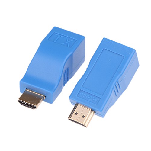 Gazechimp HDMI Extender Verstärker Single RJ45 / CAT5E / CAT6 Netzwerk Kabel 1080P 4K * 2K 1080P bis zu 30 Meter