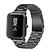 Price comparison product image Jintime For Xiaomi Huami Amazfit Bip Youth Watch 175mm Stainless Steel Bracelet Watch Band (Black)