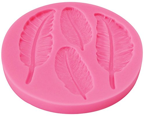 Beauty*Top*Picks Federn Silikon-Form f¨¹r Fondant/Schokolade/Zuckerverzierung, f¨¹r Cupcakes - 2