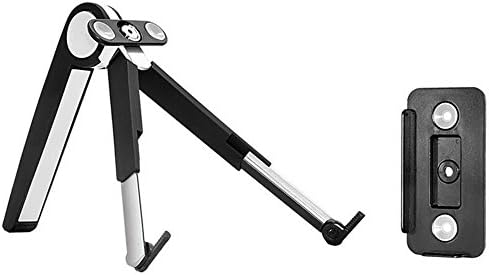Multi-Functional AL Alloy Desk Foldable Collapsible Portable Stand Kickstand Mount Holder for all 7-12 inch Tablets and 10-15 inch Laptops Notebooks Computer (Black)
