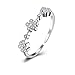 Produktbild Aoligei Einstellbarer Ring S925 Sterling Silber Ring Blume Diamond Öffnung