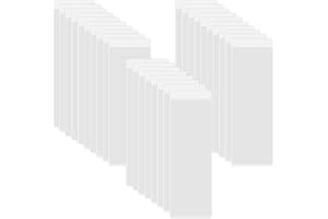 HLIWS Trasparente Autoadesivo Supporto,28 Pezzi Durable Tasca per Schede Autoadesive,Apertura Lato Corto,Per file,cartelle,dorsi di libri(Dimensione interna:2 * 8cm)