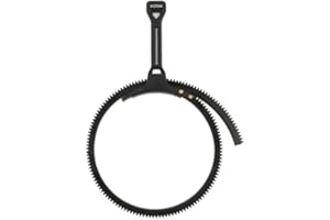 FOTGA DSLR Segue Il Fuoco Dello Zoom Maniglia + Cinghia Dentata flessibile Anello (Nero)