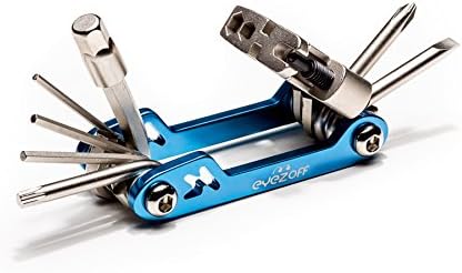 EyezOff Folding Bicycle Multi Tool With 18 Functions (Sky Blue/Silver)