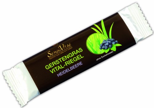 Preisvergleich Produktbild SemenVitae Bio Gerstengras Riegel Heidelbeere 40g