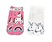 Produktbild BE UNICORN | 2er-Set süße, bunte Einhorn Socken | Damen, Mädchen | Füßlinge, Strümpfe, Sneaker | Größe 36-39 | tolles Geschenk | mit Regenbogen | Emoji & Cartoon-Motiv