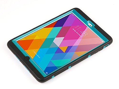 iPad Mini Case, iPad Mini 2/3 Case – ULAK 3in1 Hybrid Shockproof Kickstand Case für iPad Mini 1/2/3 (Schwarz+Blau) - 9