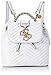 Produktbild Guess Damen Violet Backpack Rucksack, Schwarz (White), 25.5x25x14 centimeters