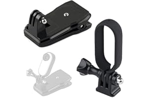 Honbobo Clip per Zaino Staffa per Insta360 Go 2, Go 2 Telecamera Adattatore Mount Espansione Titolare Montare in Piedi Accessori