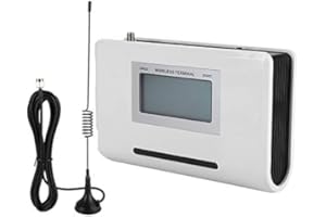 TOPIKY GSM Telephone Box Wireless to Wired Converter Fixed Phone Terminal 24 Hour Work Compatible with Alarm Recorder UK Plug 150cm Cable Included for Home Office Use