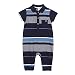 J By Jasper Conran Baby Boys' Navy And Blue Striped Polo Romper Suit 6-9 Months