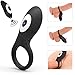 Produktbild Penisringe Vibratoren mit Fernbedienung, Cockring Silikon Vibrator mit 10 modus LangwährendeKlitoris und G-Punkt Stimulator, Sexspielzeug für Männer, Frau und Paar, Ø 31 mm (Schwarz)