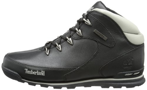 timberland mens euro rock hiker leather boots black