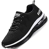 kybunpark sektoren Verschluss: Schnürung FLARUT Herren Sportschuhe Laufschuhe Damen Turnschuhe Air Trainers Running Fitness Atmungsaktiv Gym Sneakers(schwarz,39)