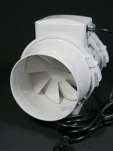 Ventilution TT 125 Mixed In-Line Lüfter 220 – 280m³/h, 125mm Anschluß/Flansch, Rohrventilator 2-Stufig, Axialrohrlüfter, Ablüfter, Belüfter, Badlüfter - 5