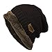Produktbild Gaddrt Winter Hat Mode Fleece Kontrast Farben gestrickte warme Winter hüte für Frauen männer hat 27 x 48 cm (Kaffee)