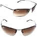 Produktbild Sonnenbrille New Ray halbrandlos RB3183 Herren Sonnenbrille Schwarz Rahmen grau polarisierte 63 mm Italien Made